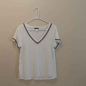 Venus semi shear gunmetal rhinestone tee